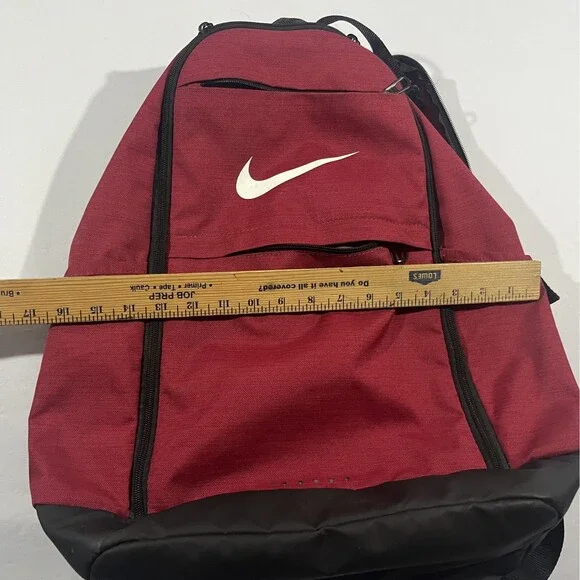 Nike Training Brasilia Gym School Backpack Poly RED Bookbag Travel FLAW - Picture 10 of 10